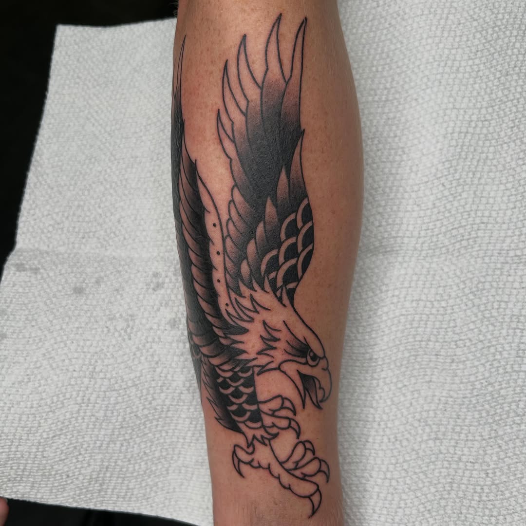 Tattoo by @bhoneybuns — american_traditional, black_and_grey