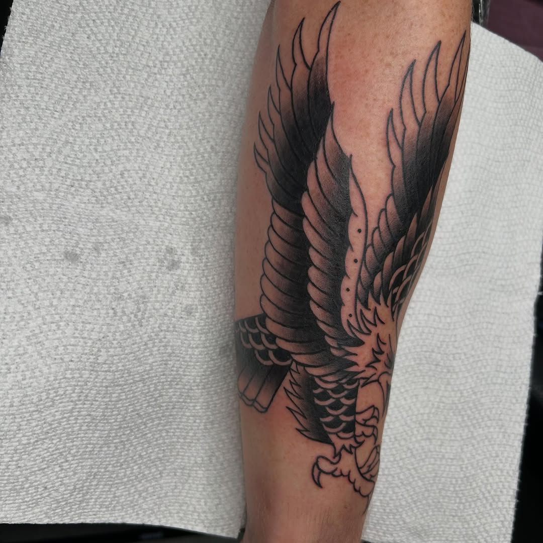 Tattoo by @bhoneybuns — american_traditional, black_and_grey