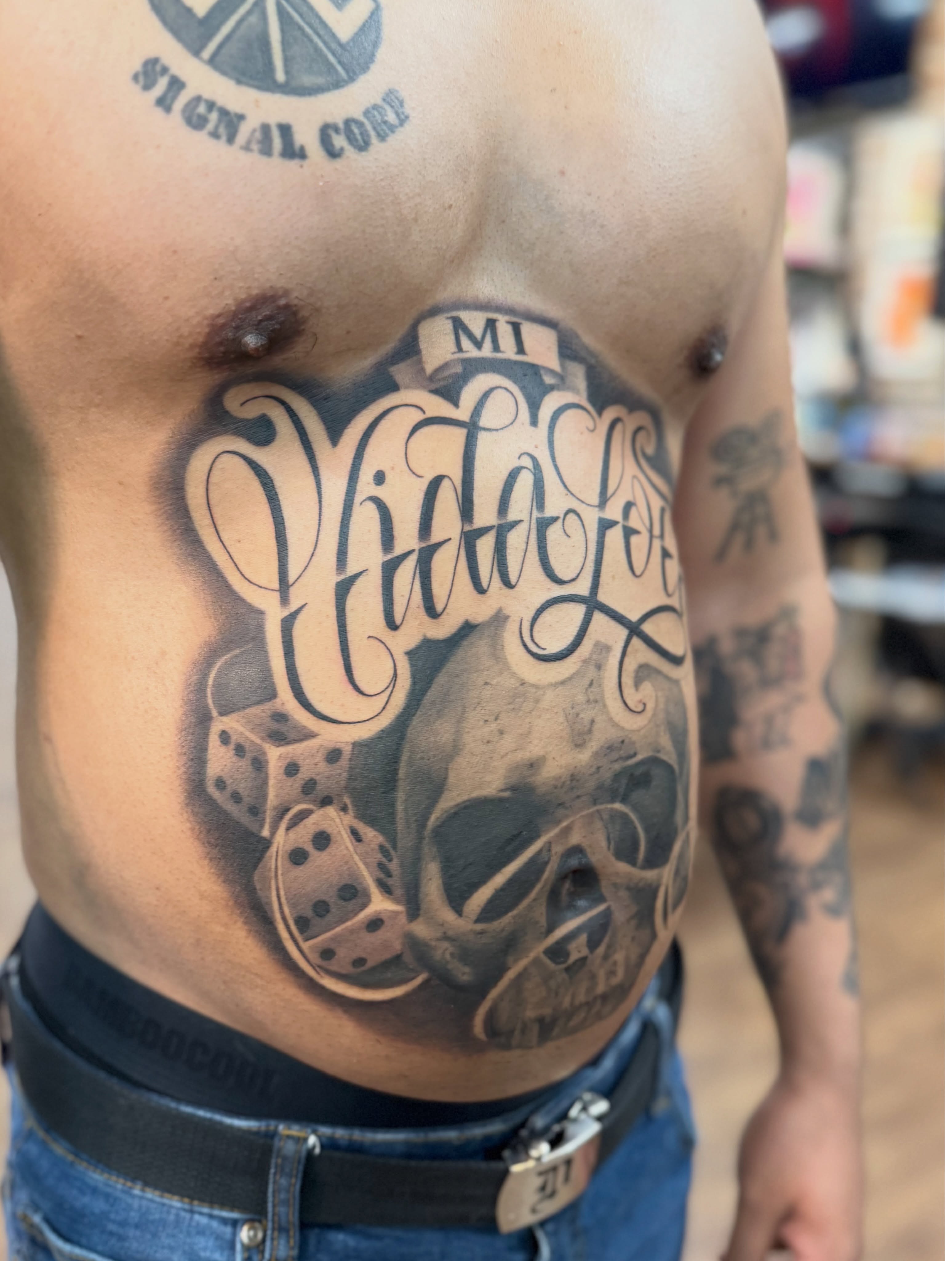 Tattoo by @tattoosbyjuju_ — black_and_grey, realism