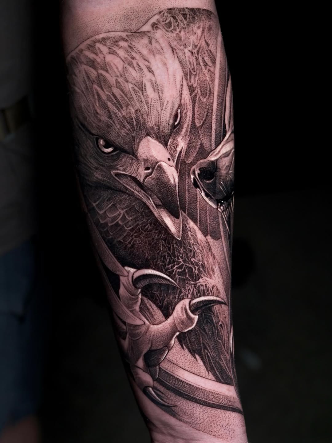 Tattoo by @_escobart — realism, black_and_grey