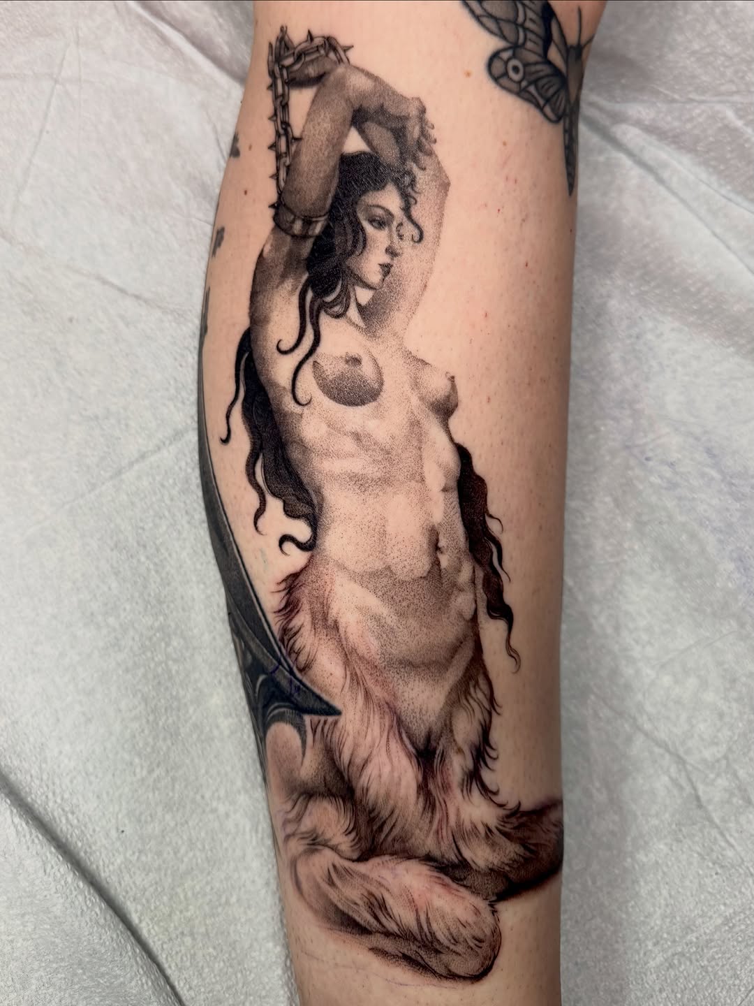 Tattoo by @turnipgirl_tattoo — black_and_grey, realism