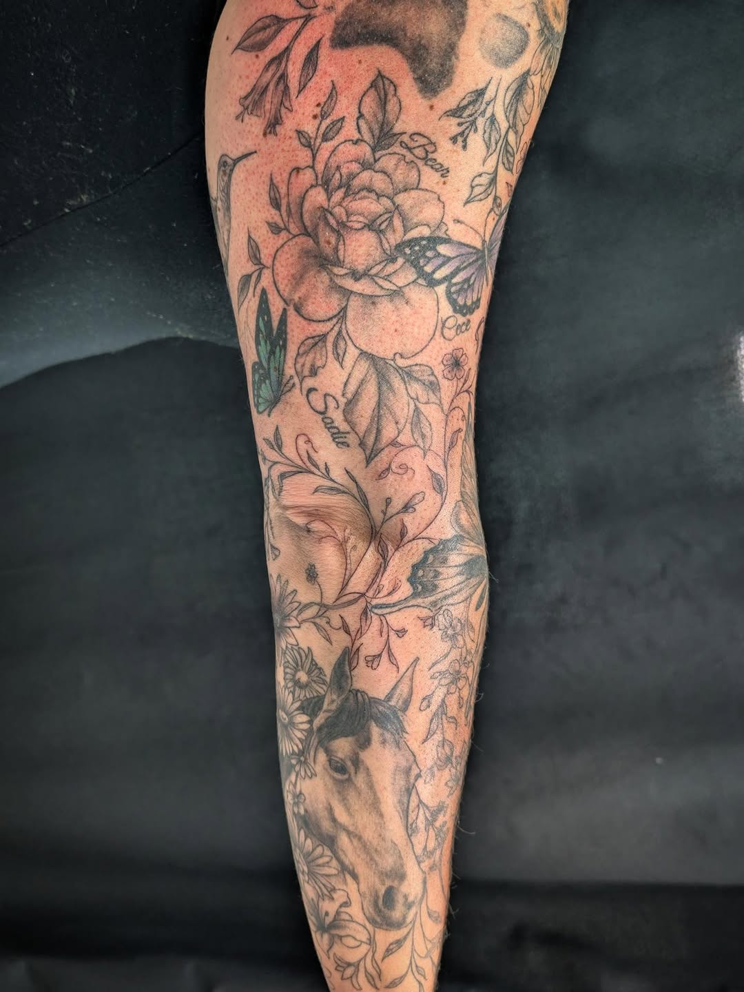 Tattoo by @yourferalfriend — realism, black_and_grey