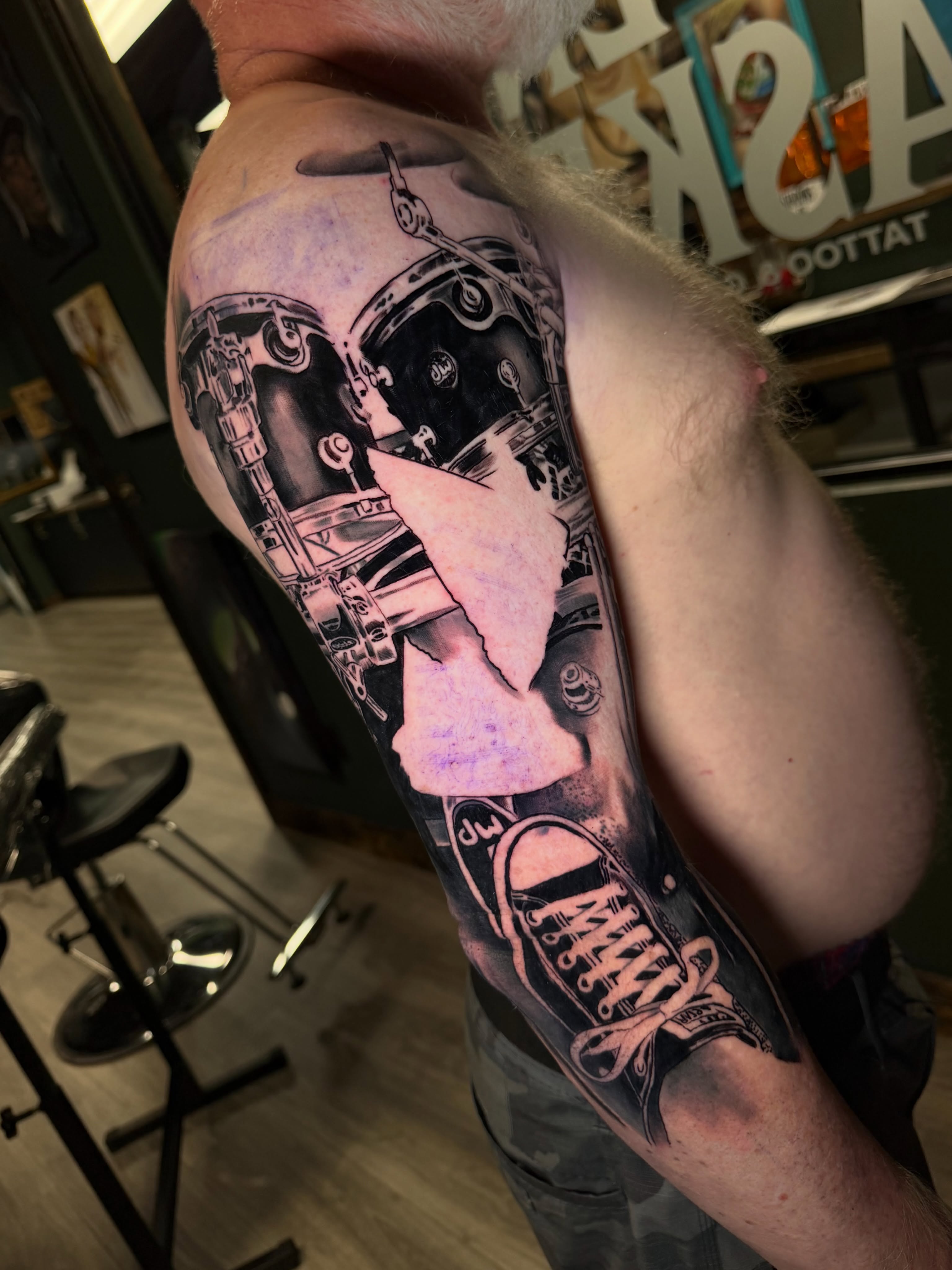 Tattoo by @wadetitusart — black_and_grey, realism