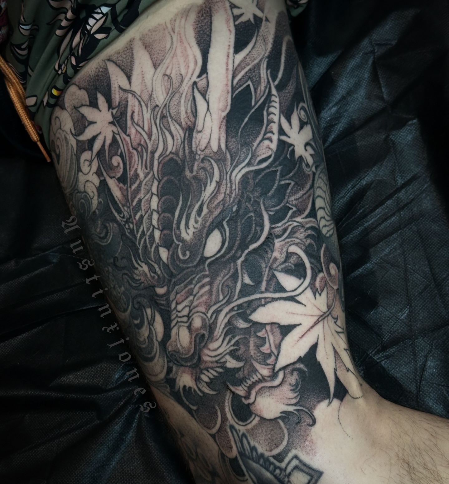 Dragon japanese irezumi tattoo on the forearm by 👻✦ 🅐🅤🅢🅣🅘🅝🅧🅙🅞🅝🅔🅢 ✦👻