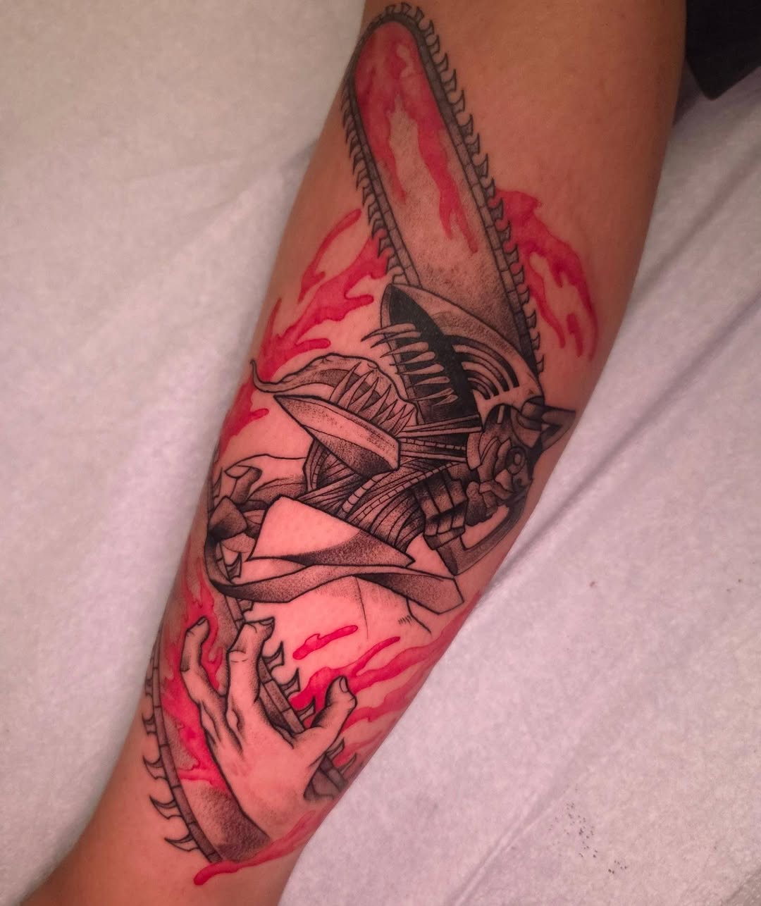 Tattoo by @devanv_tattoos — realism, trash_polka