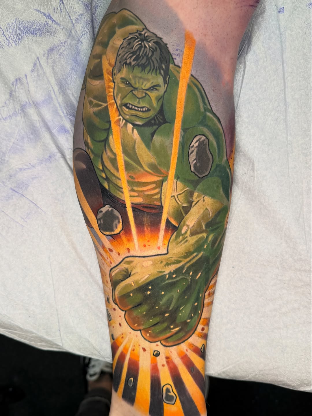 Tattoo by @braddoziertattoos — realism, anime