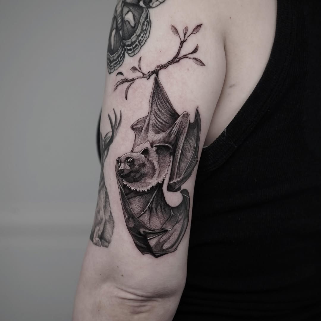 Tattoo by @inkidu_drew — realism, black_and_grey