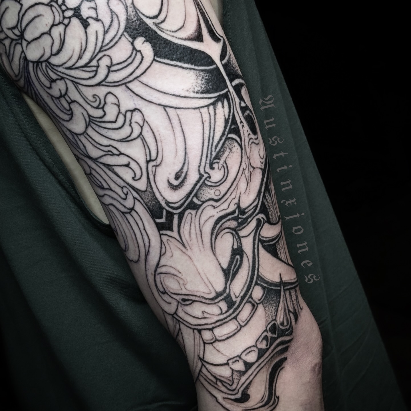 Floral armor ornamental tattoo on the forearm by 👻✦ 🅐🅤🅢🅣🅘🅝🅧🅙🅞🅝🅔🅢 ✦👻