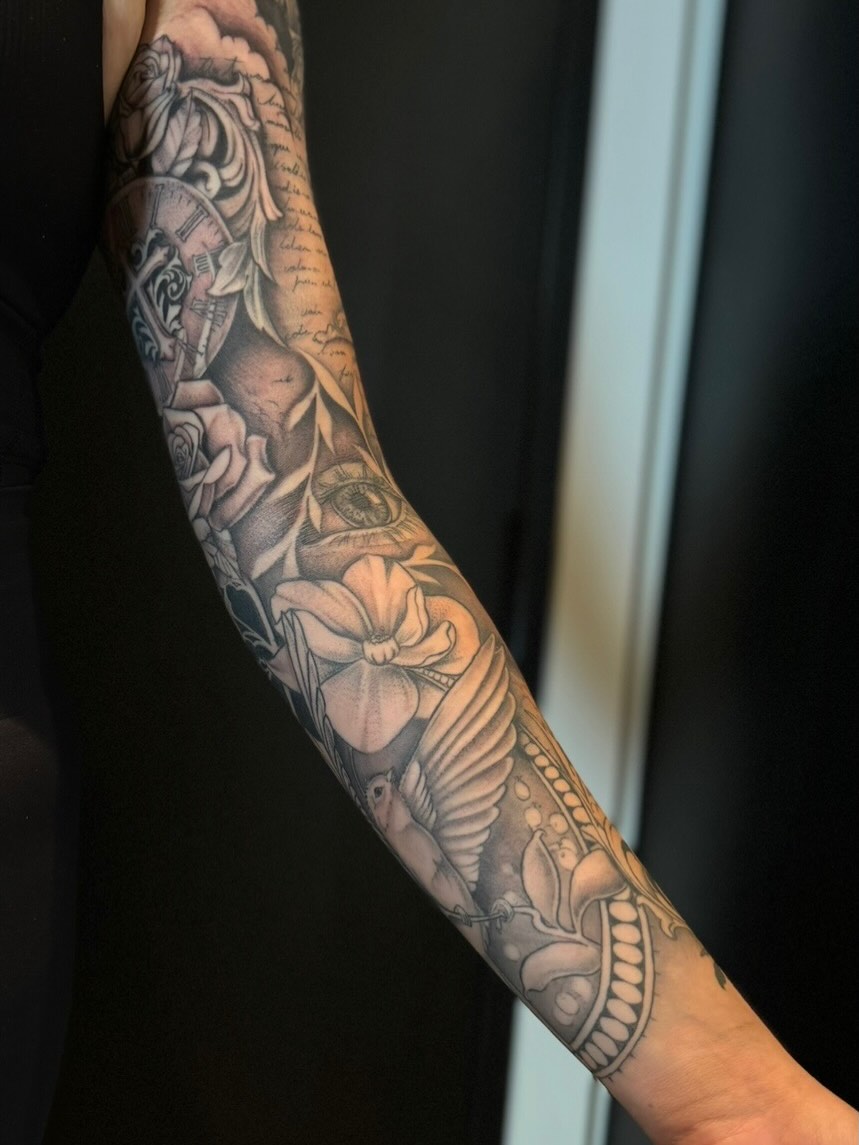Tattoo by @mackmade.tattoos — realism, black_and_grey