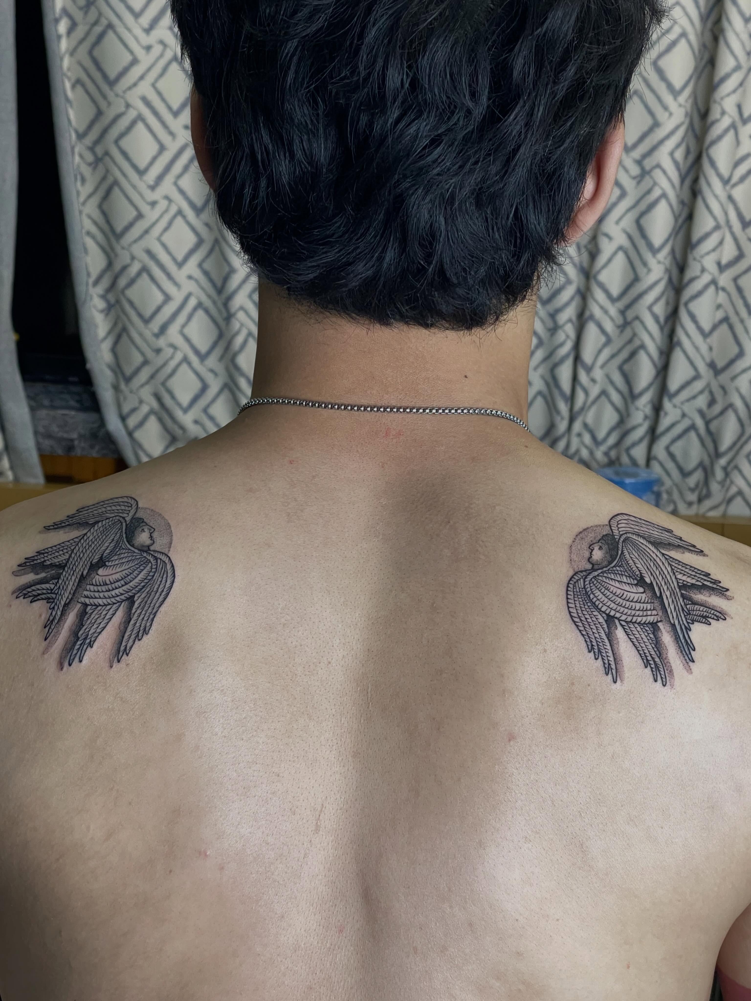 Tattoo by @russellefandialan — black_and_grey
