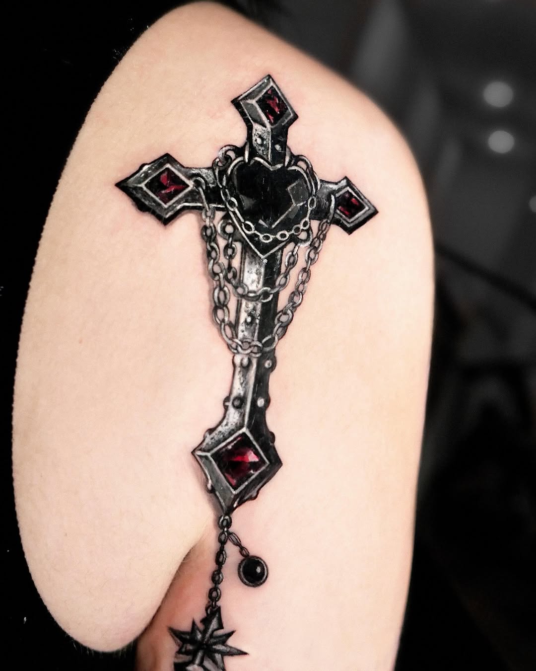 Tattoo by @yoda_ink — realism, black_and_grey