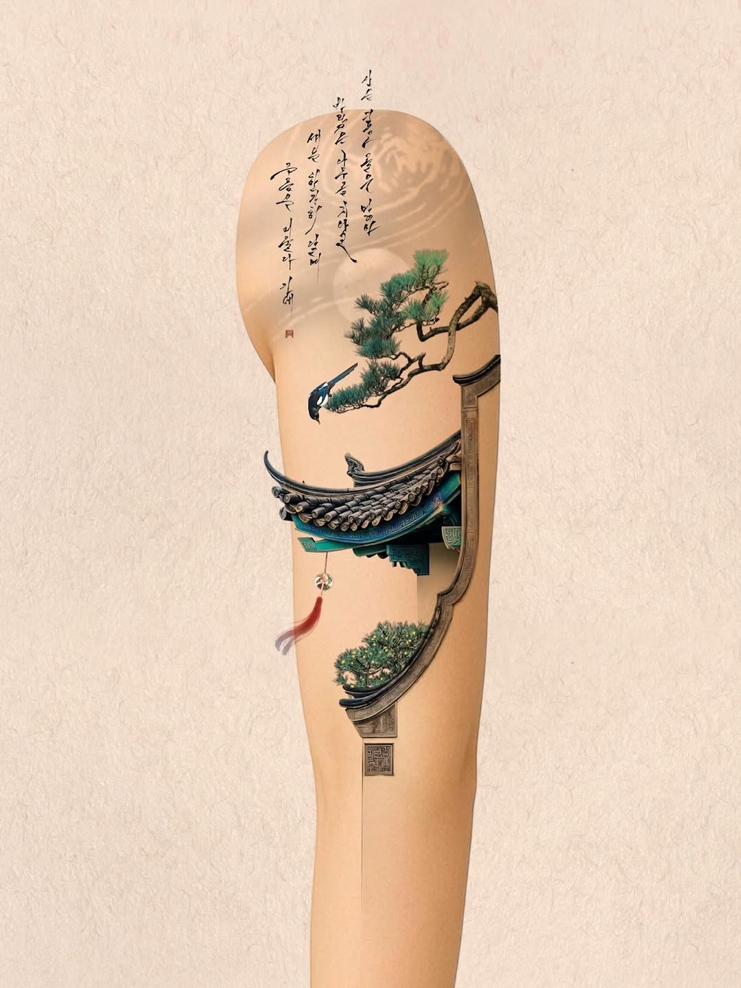 Sketch tattoo on the forearm by Rizn