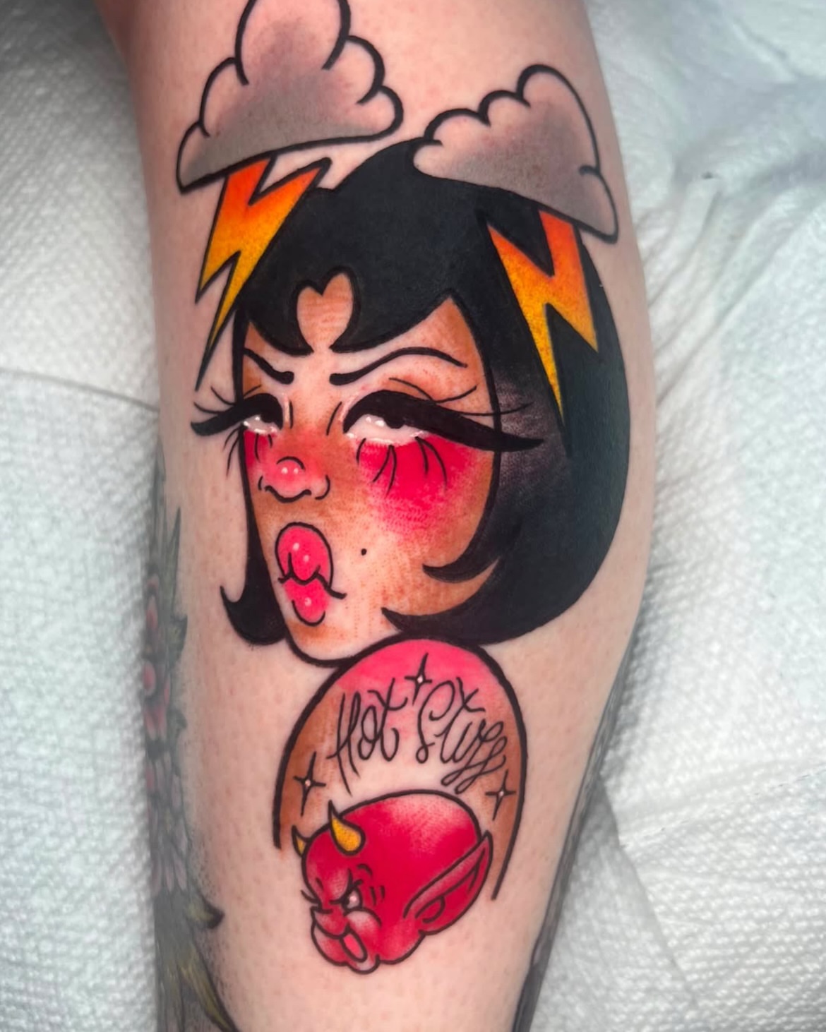 Tattoo by @tatzbymegz β american_traditional, neo_traditional