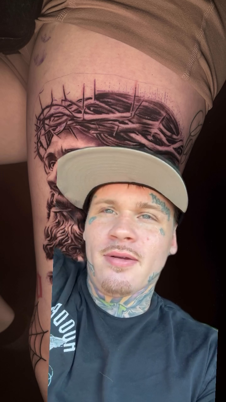 Tattoo by @jacobmartintattoos — realism, black_and_grey