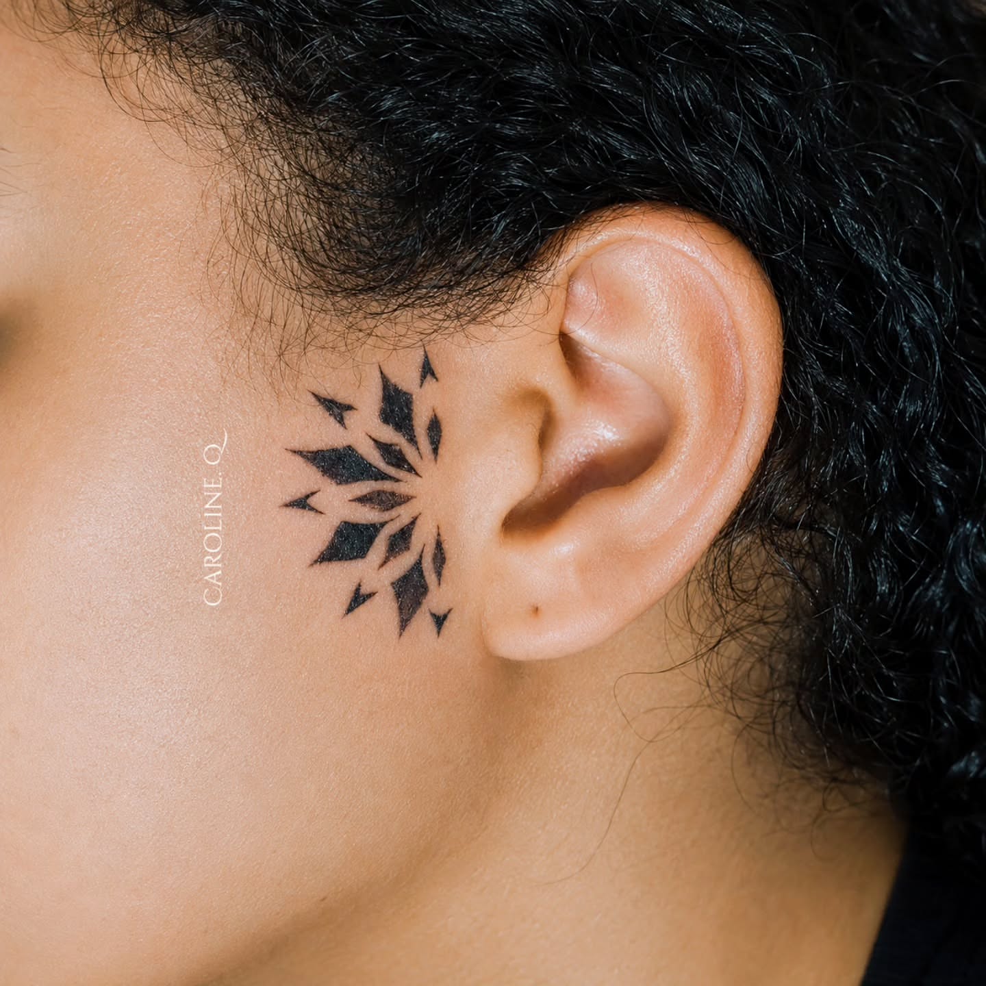 Tattoo by @obsidiandragonink — geometric