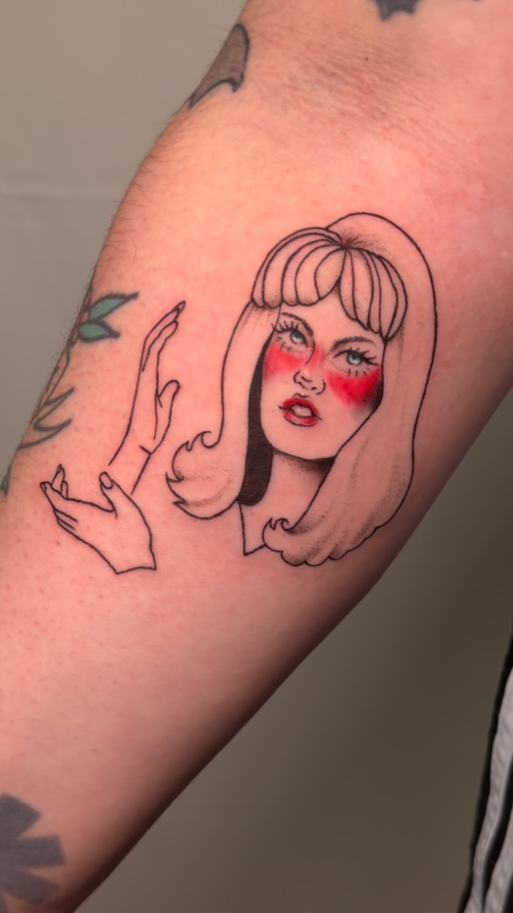 Neo-traditional tattoo on the forearm by tattooz by megz