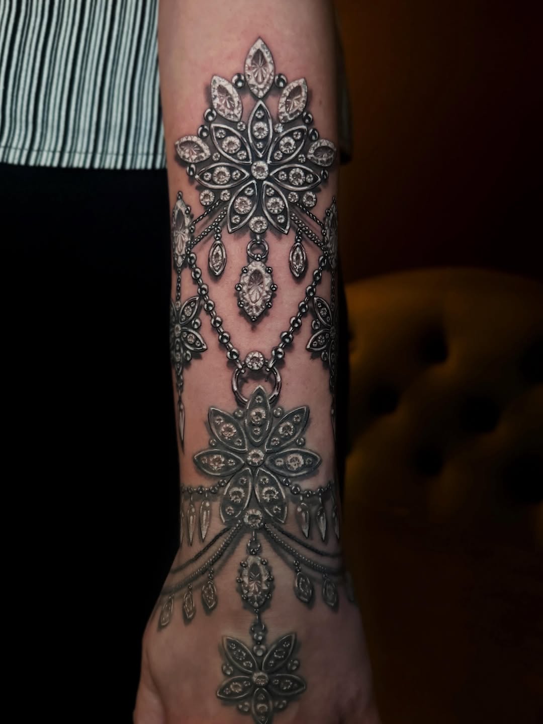 Tattoo by @amberstrangetattoos โ black_and_grey, realism