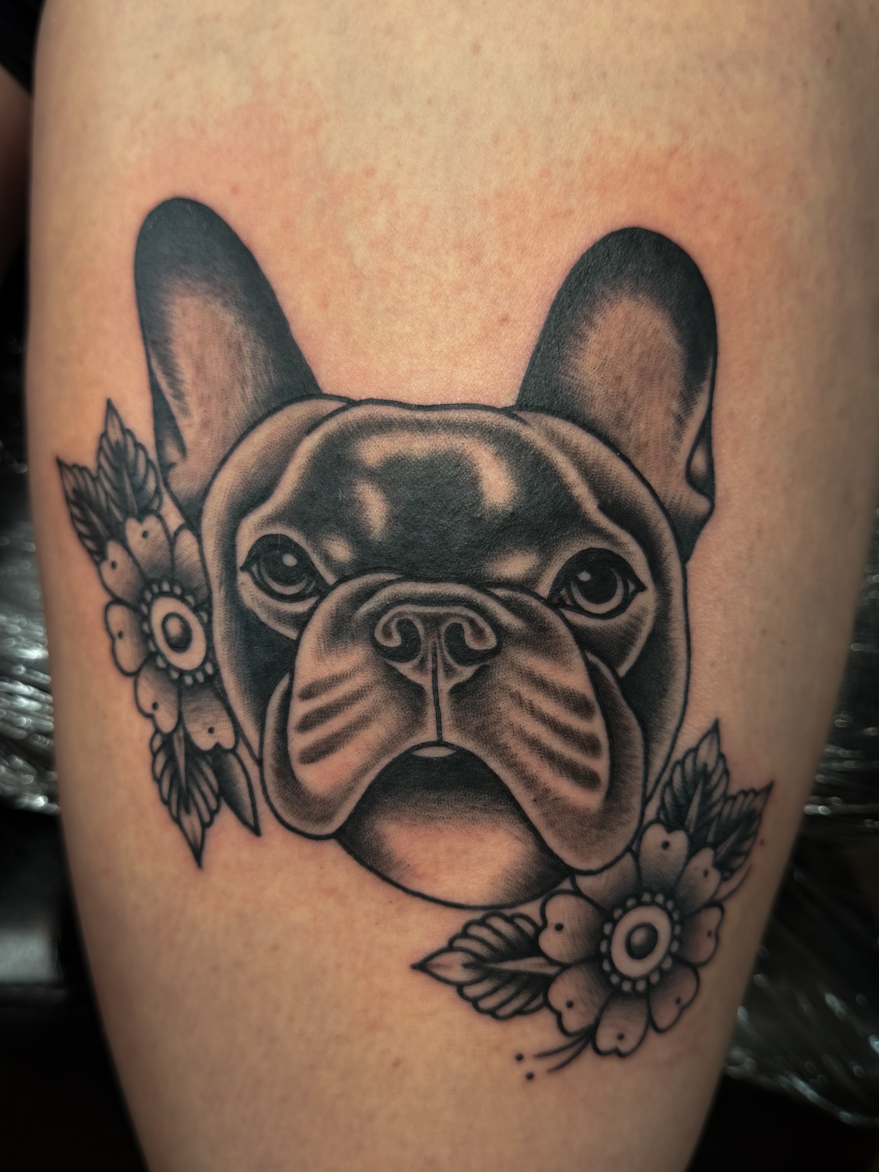 Tattoo by @logansightart — black_and_grey