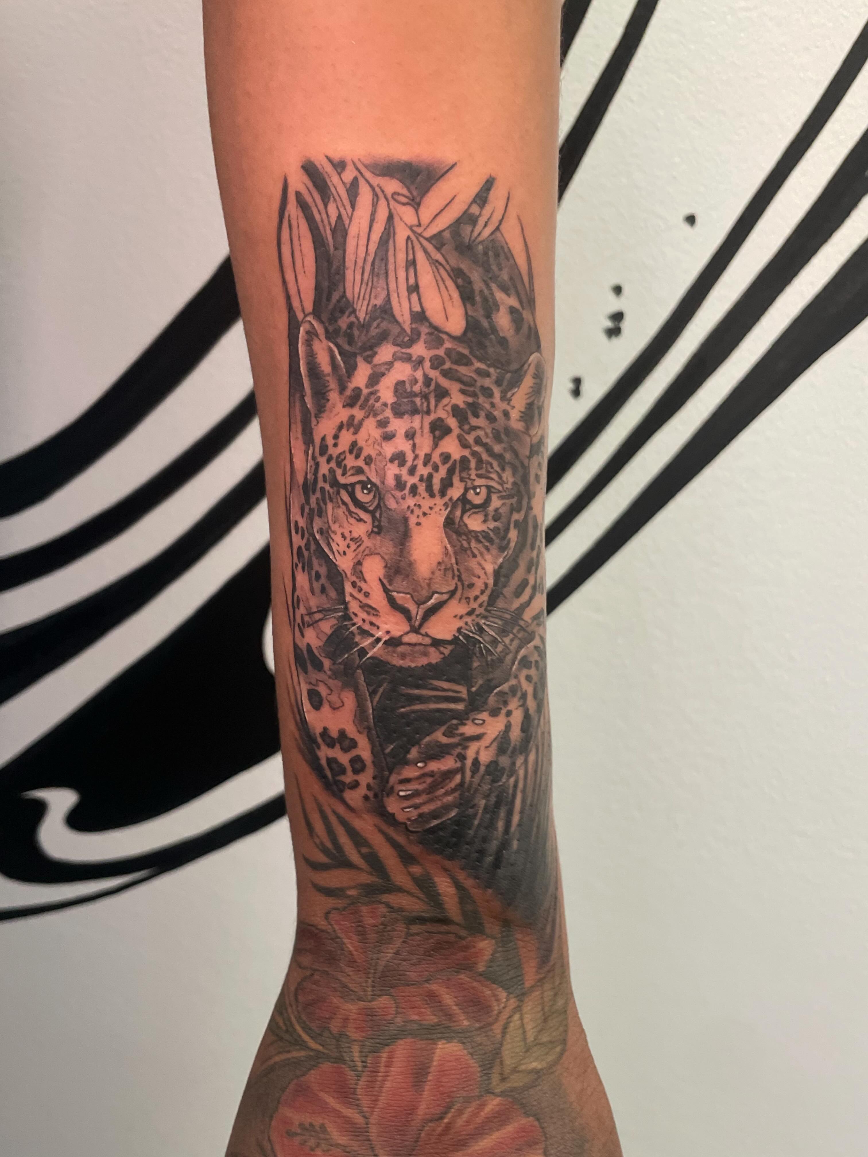 Tattoo by @taylormadeinkco — realism, dotwork