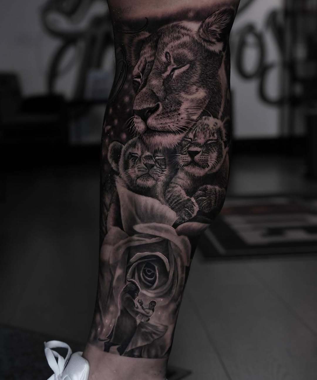 Tattoo by @davidxtattoos — realism, black_and_grey