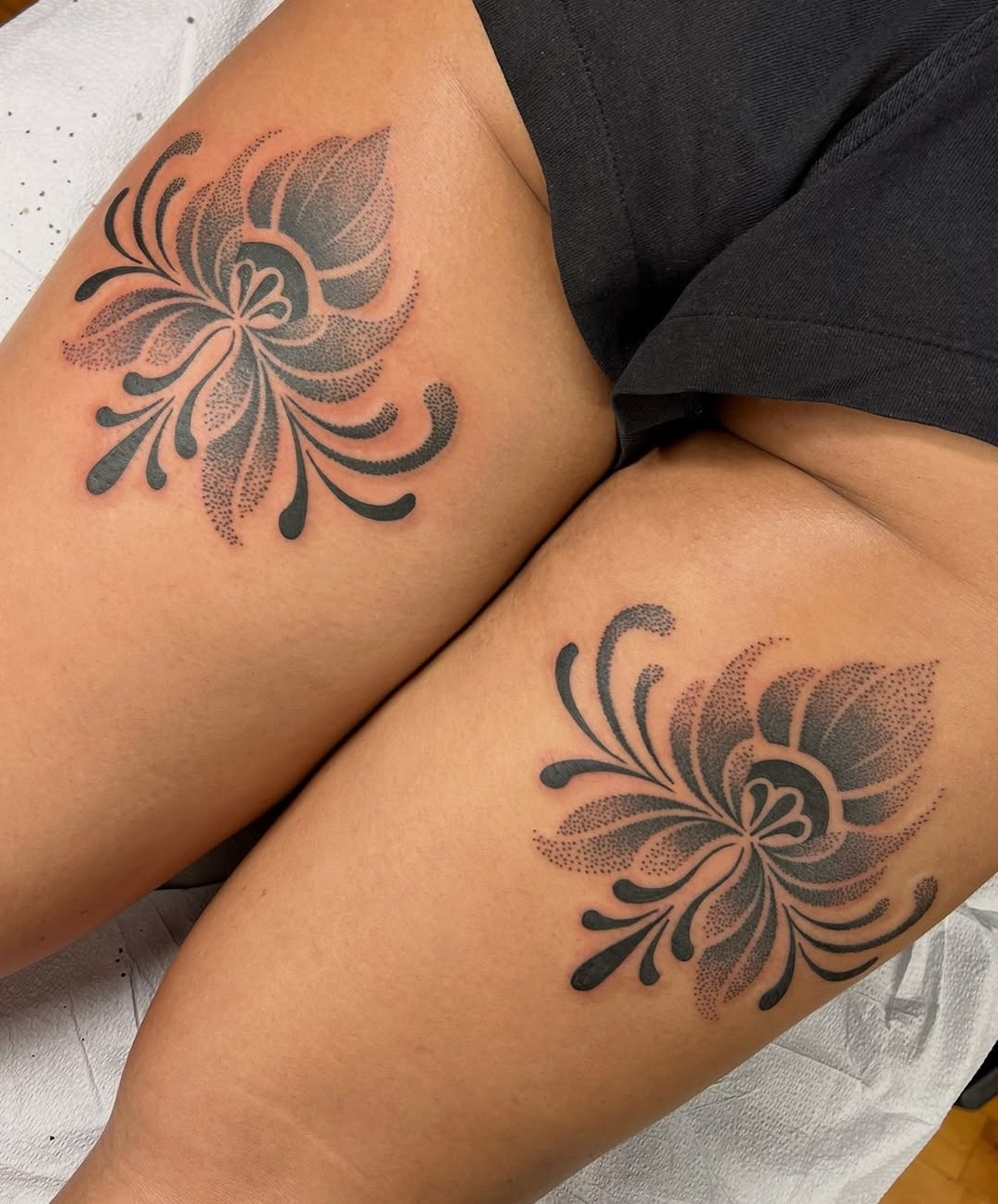 Tattoo by @michelle.chamerlik โ dotwork, ornamental