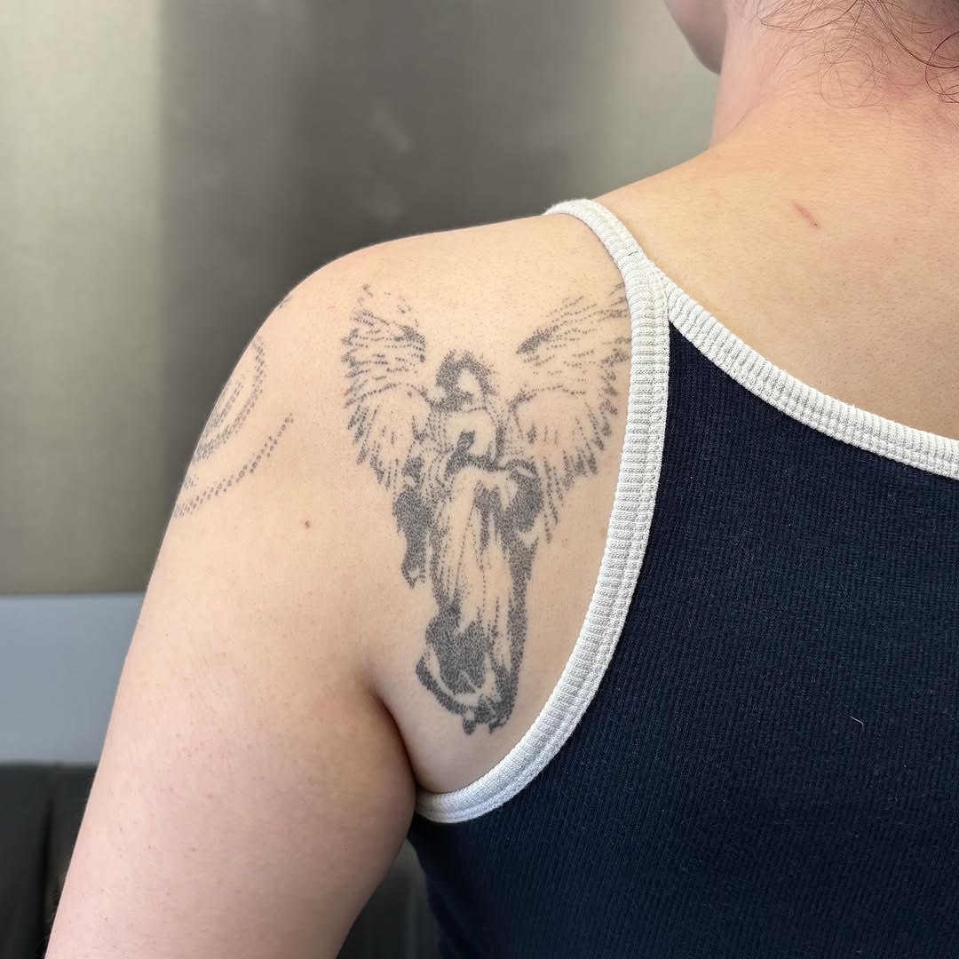 Tattoo by @siilvester — dotwork