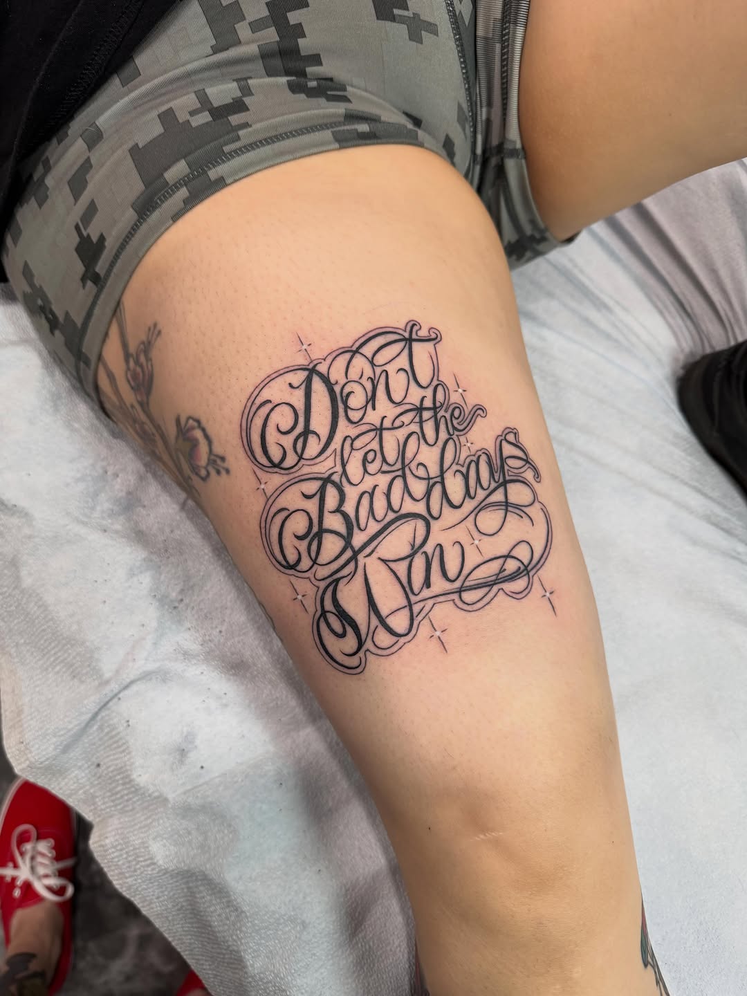 Tattoo by @jay13espinoza โ lettering_script, chicano