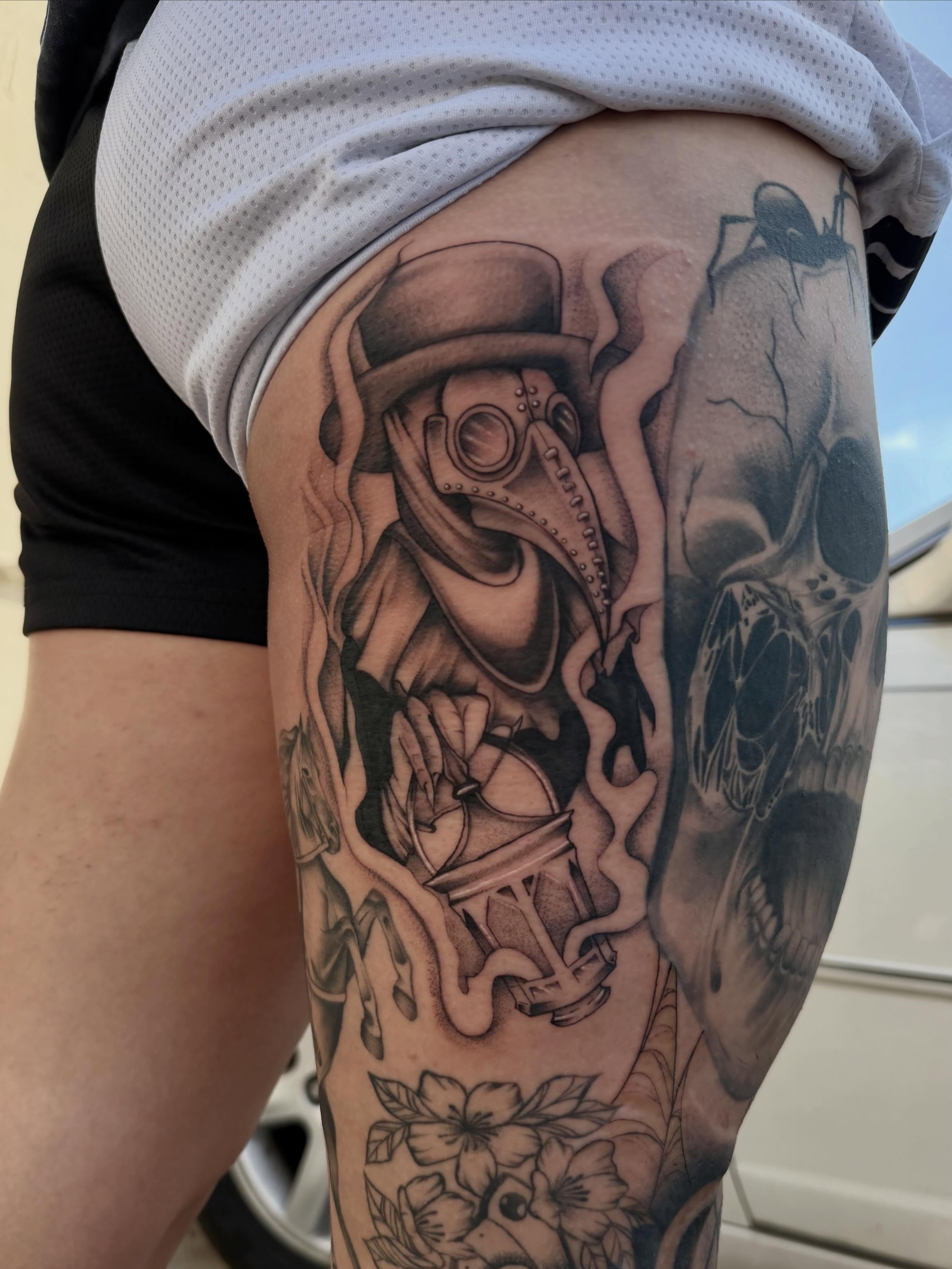 Tattoo by @inkskilla — black_and_grey, realism