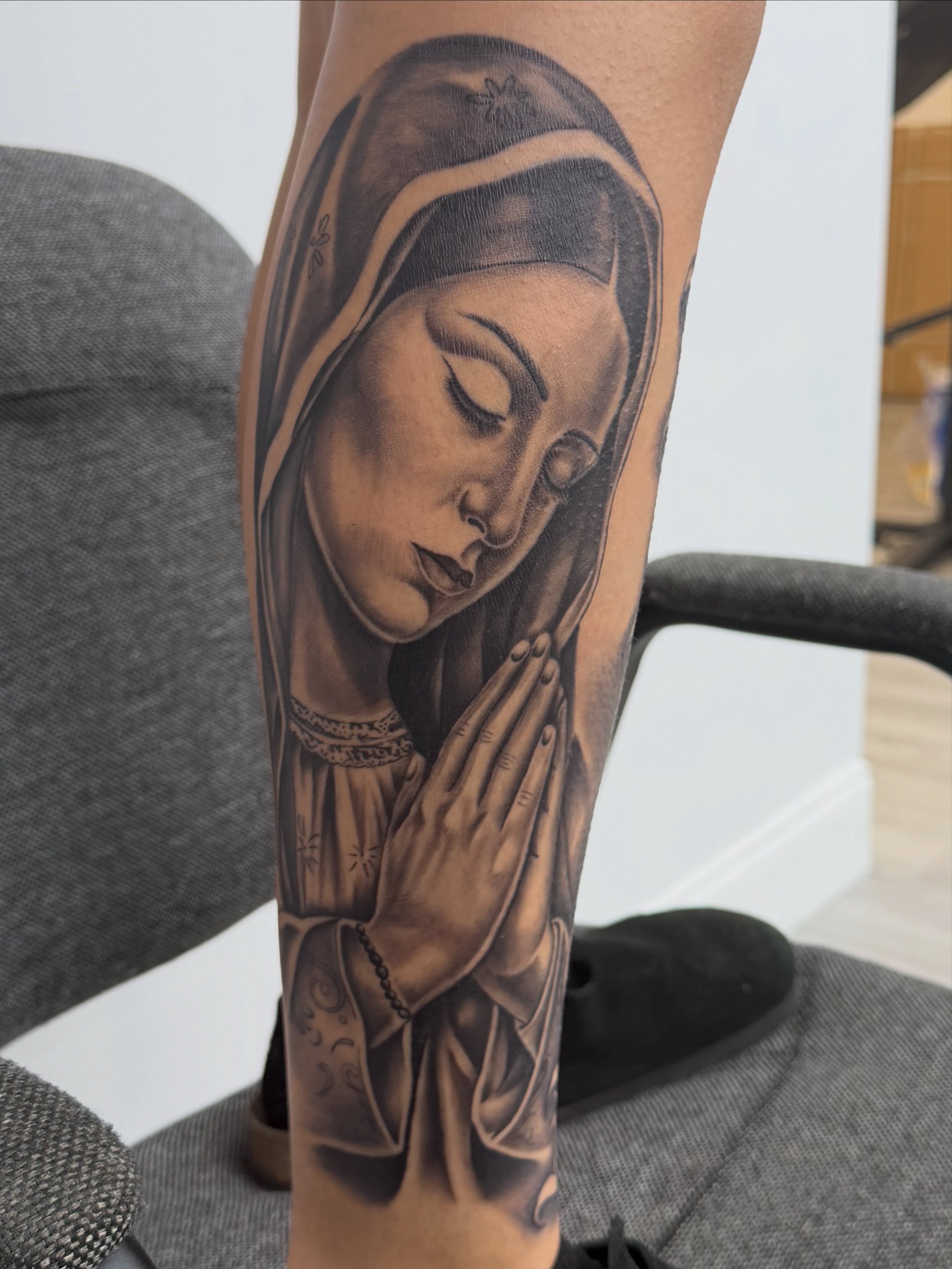 Tattoo by @real_street_tattoos — realism, black_and_grey