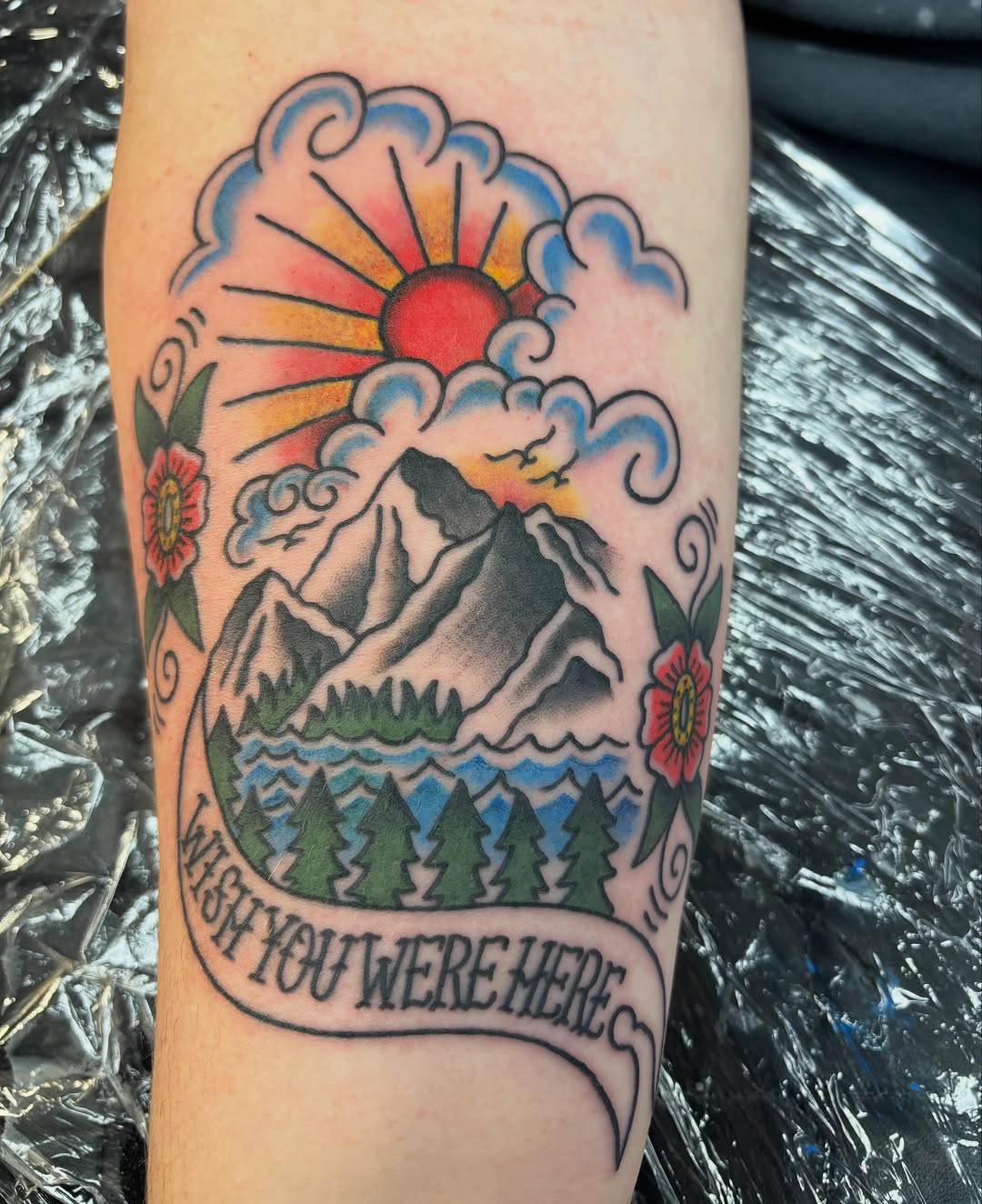Tattoo by @natalieopaltattoos — american_traditional, lettering_script