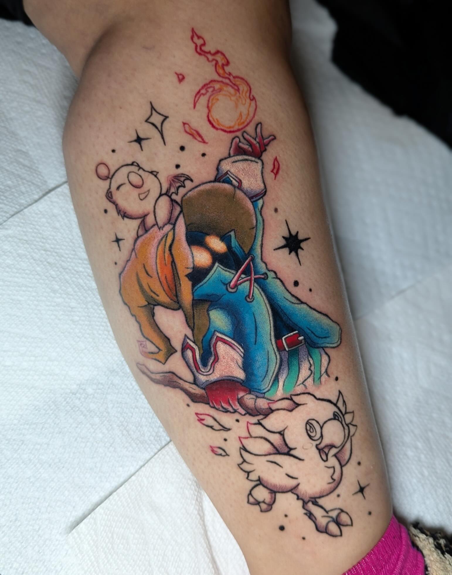Tattoo by @oni.zenpai — anime