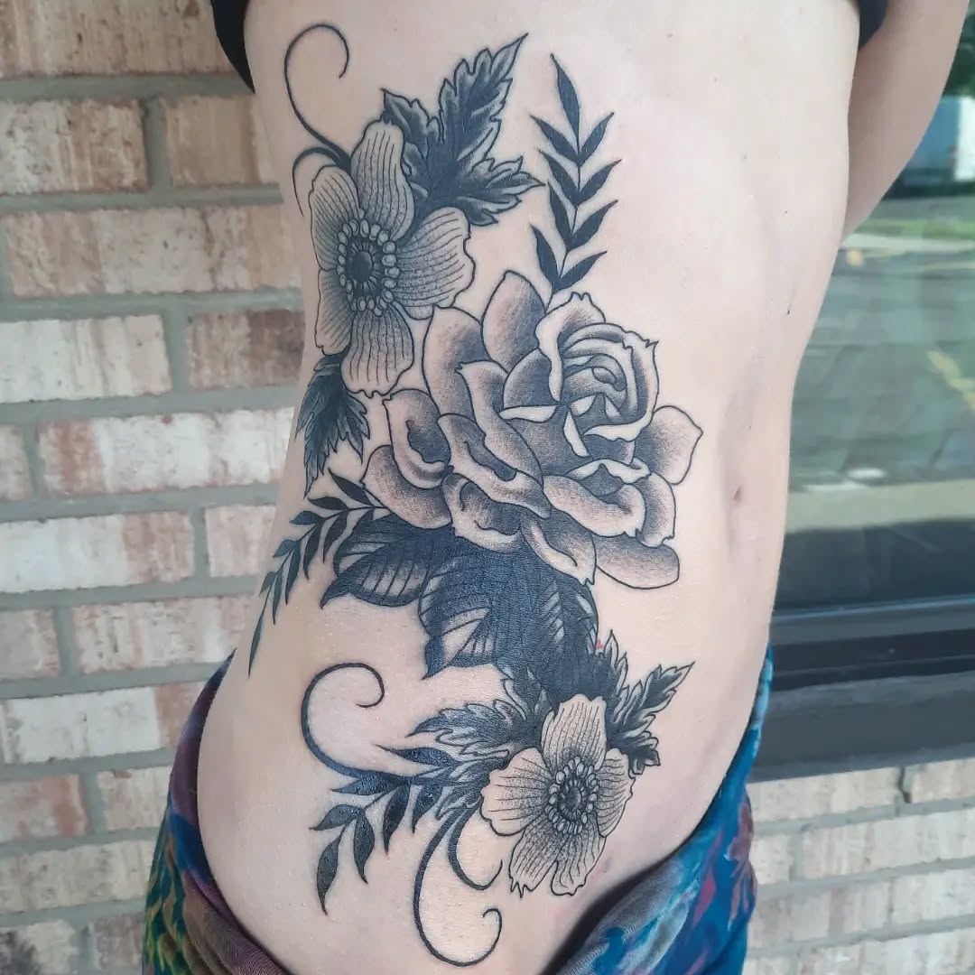 Tattoo by @k8carley_tattoos — black_and_grey, realism