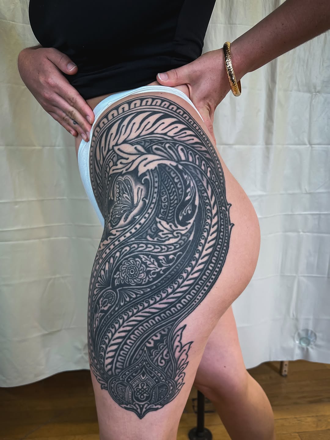 Tattoo by @colinbaker — ornamental, black_and_grey