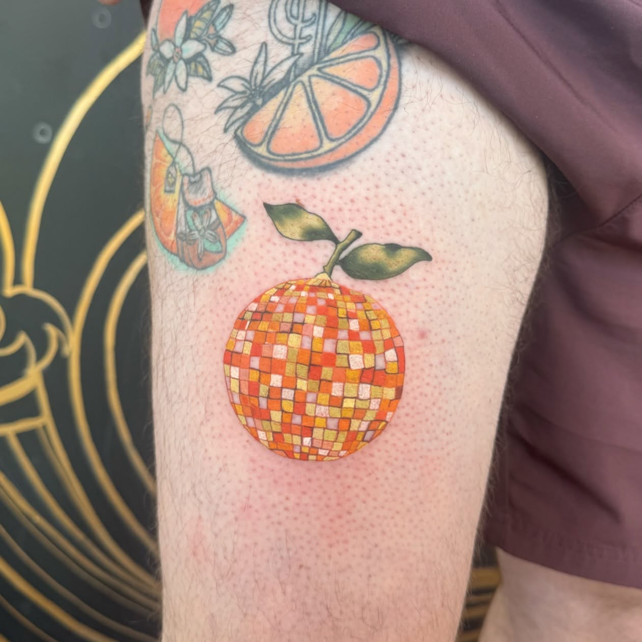 Tattoo by @areubeewhy — dotwork