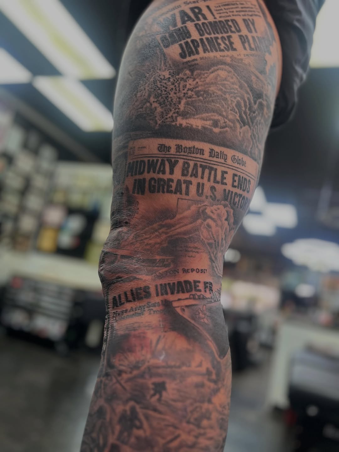 Tattoo on the forearm by Randy Stout