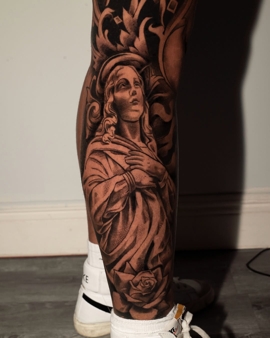 Tattoo by @javiink_rm — realism, black_and_grey