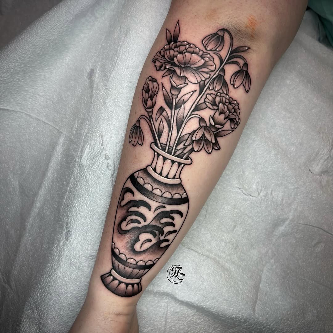 Tattoo by @samjlittle โ american_traditional, black_and_grey