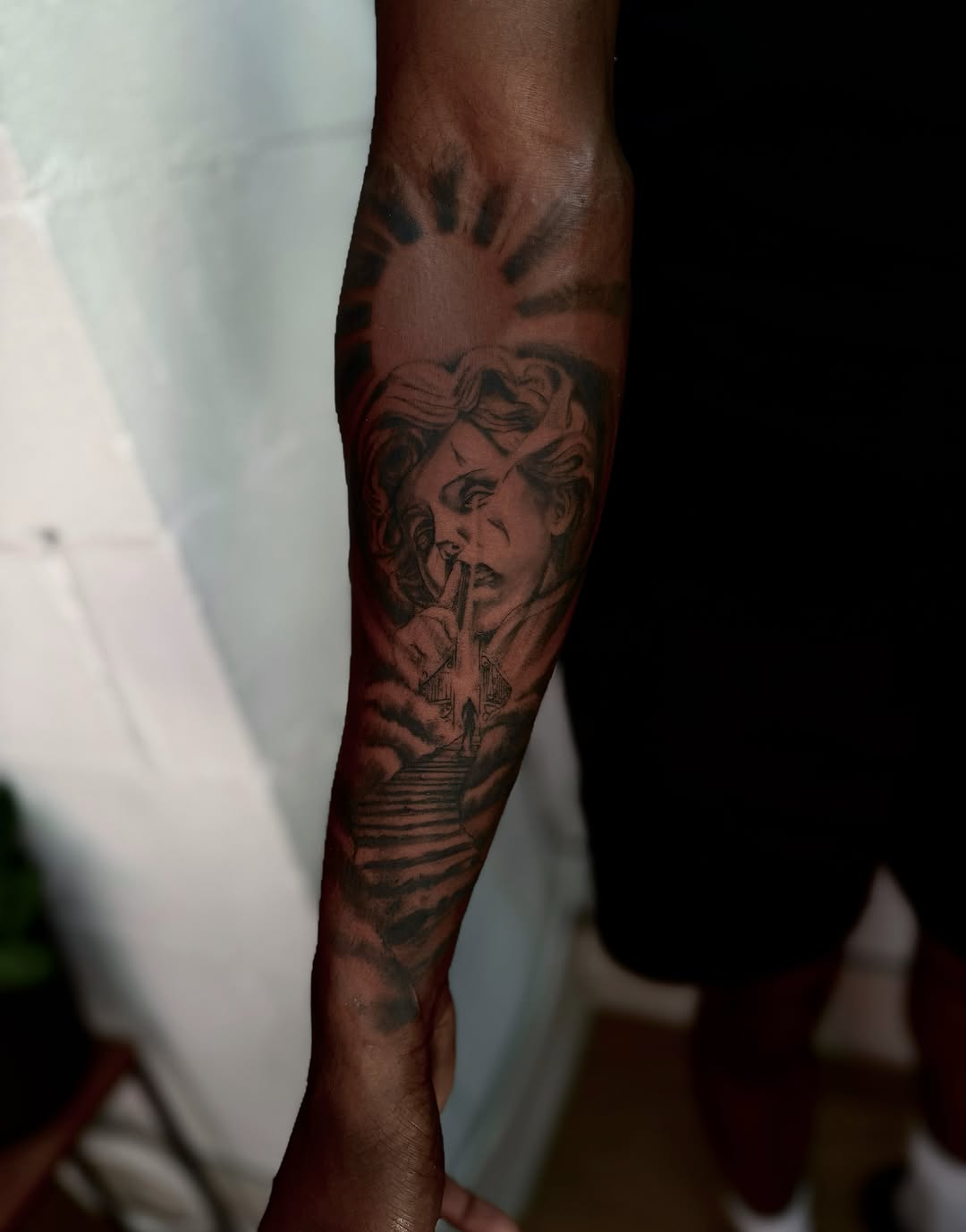 Tattoo by @asia_rene__ β realism, black_and_grey