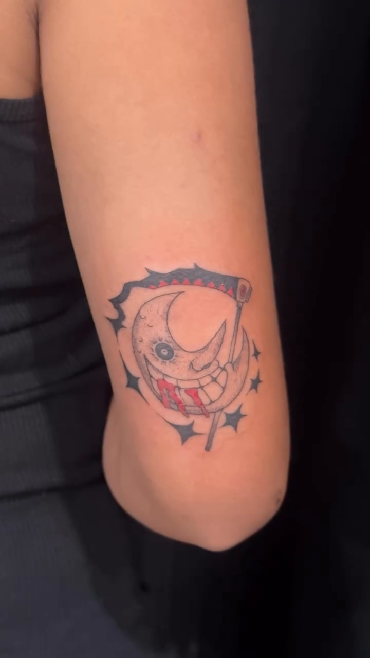 Gengar sun tattoo new school tattoo on the forearm by dewduls :), Berkeley, California