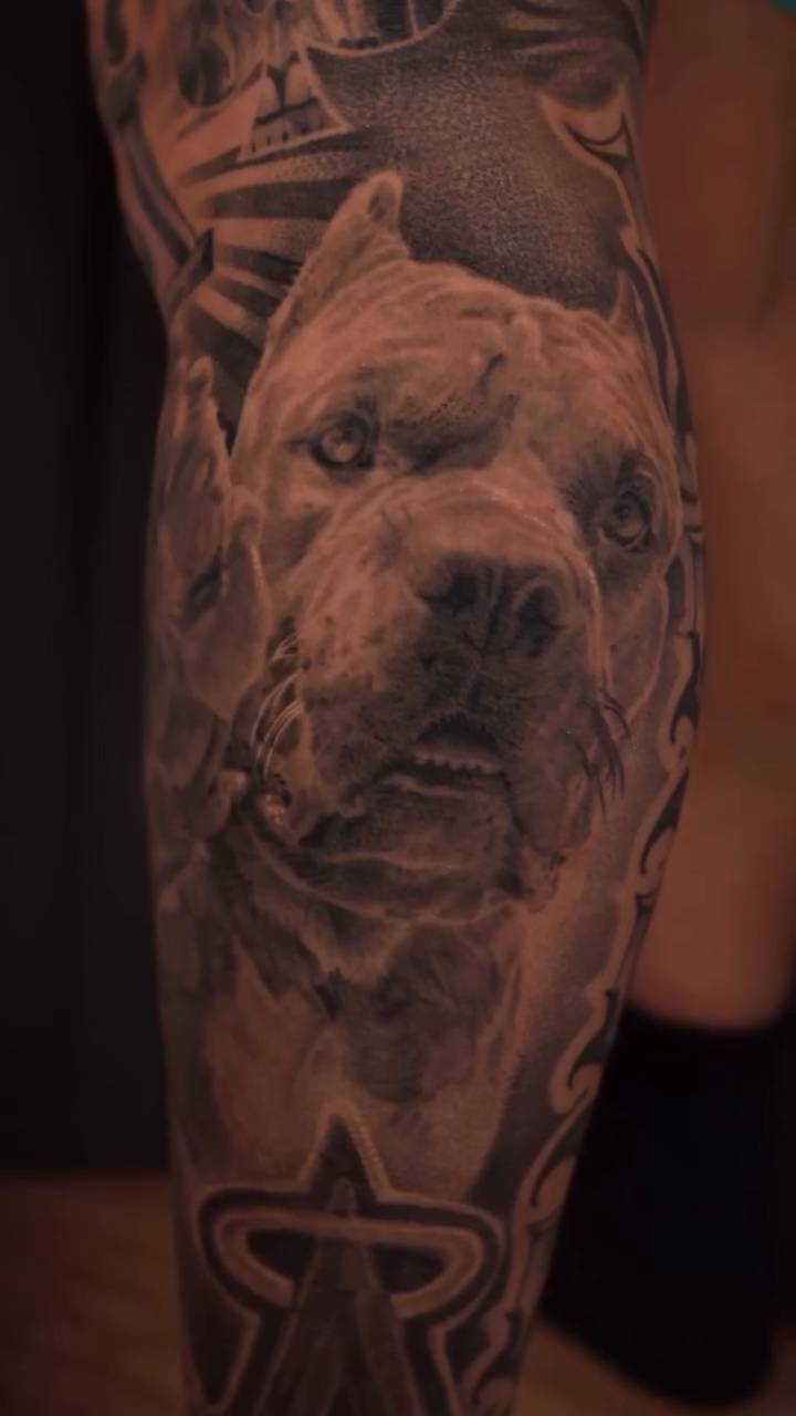 Tattoo by @hrndz_brian — realism, black_and_grey