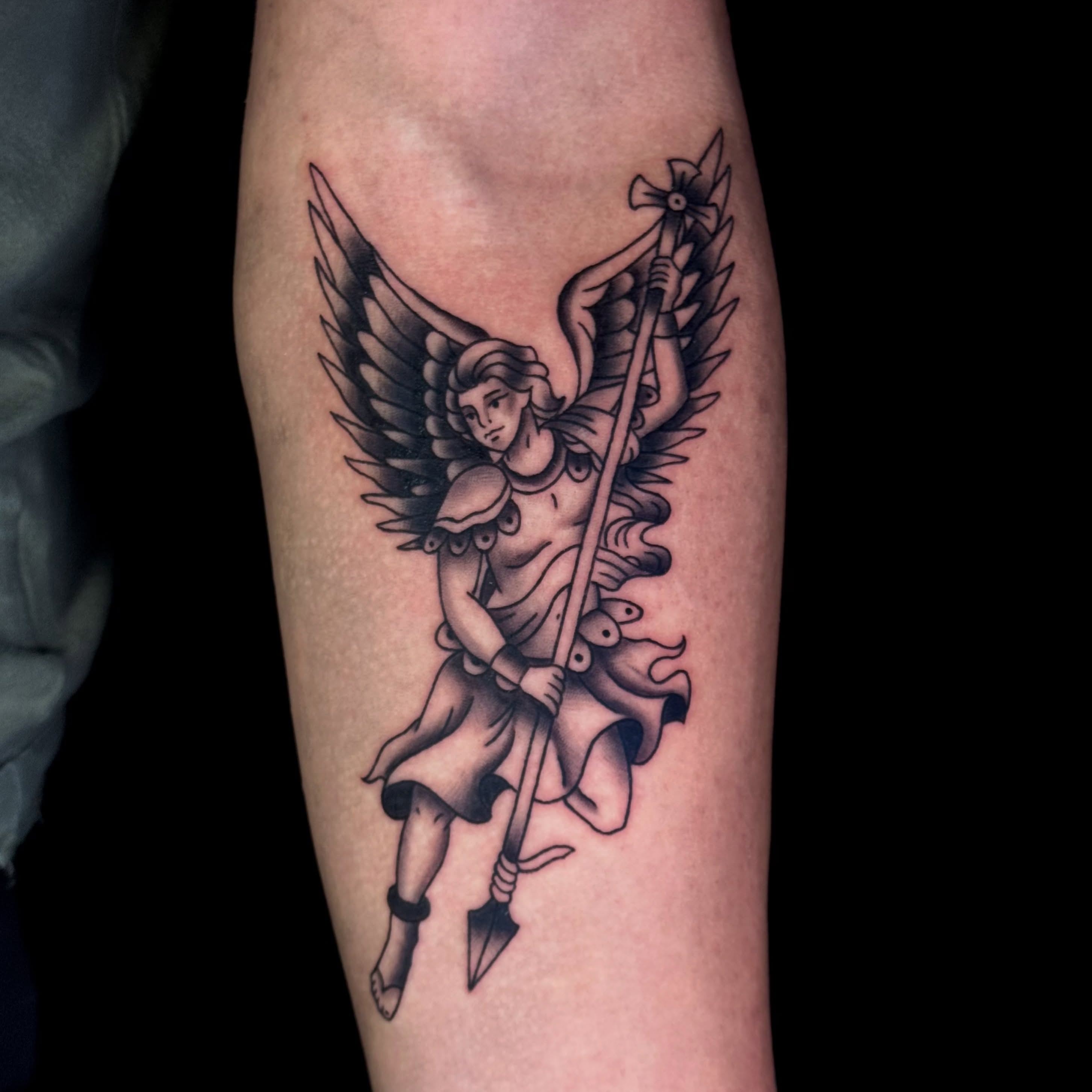 Tattoo by @miabarbatattoo โ black_and_grey