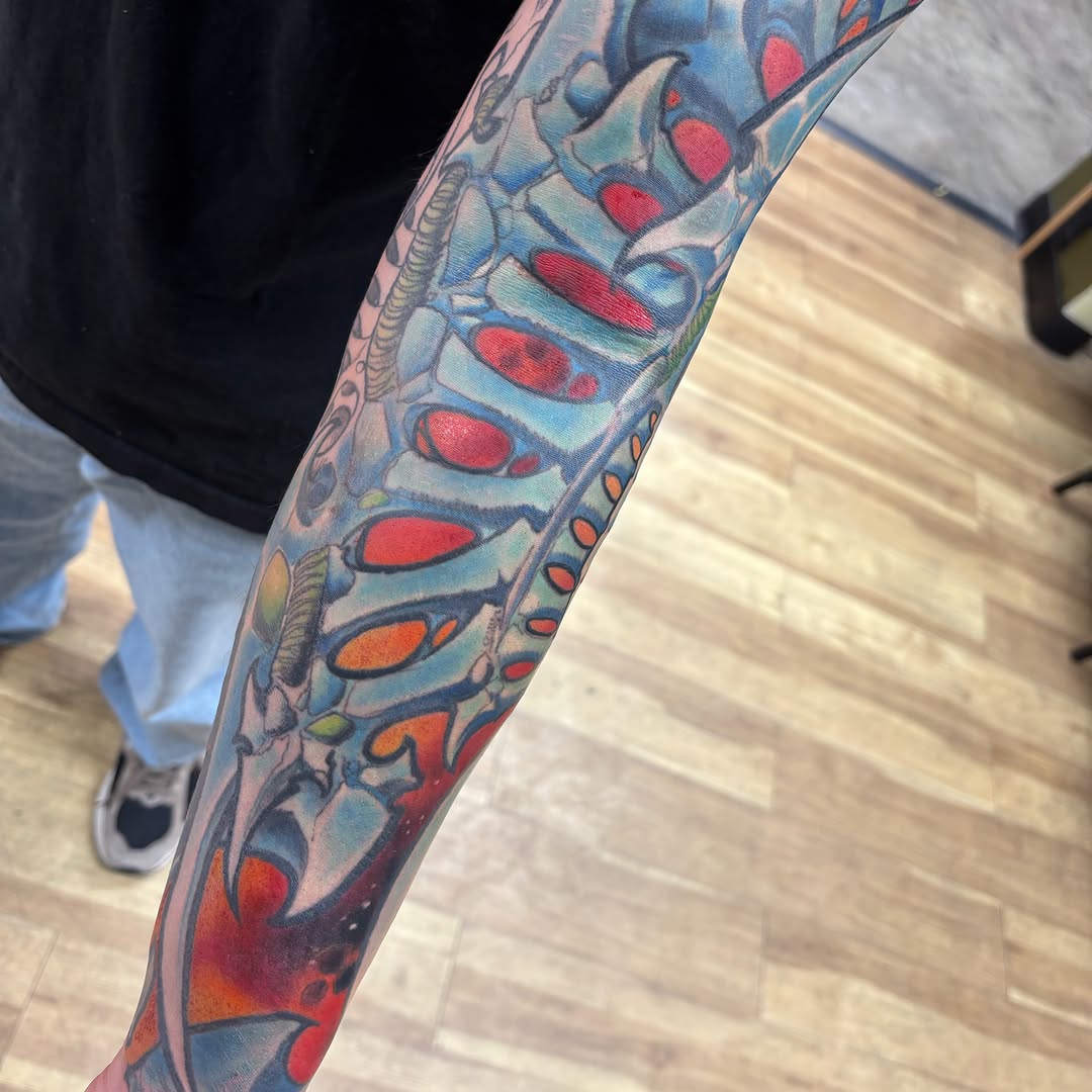 Tattoo by @musashi915 — new_school, trash_polka