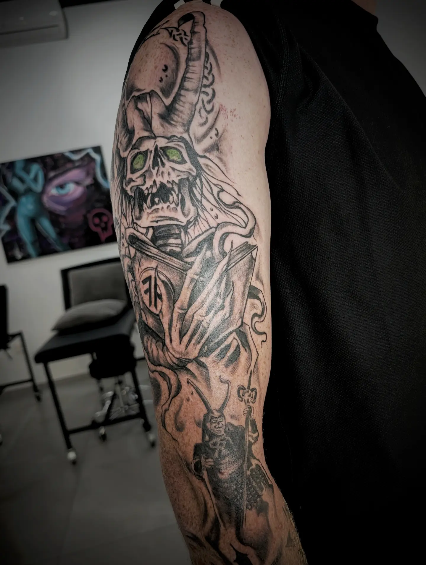 Tattoo by @49tats — black_and_grey, realism