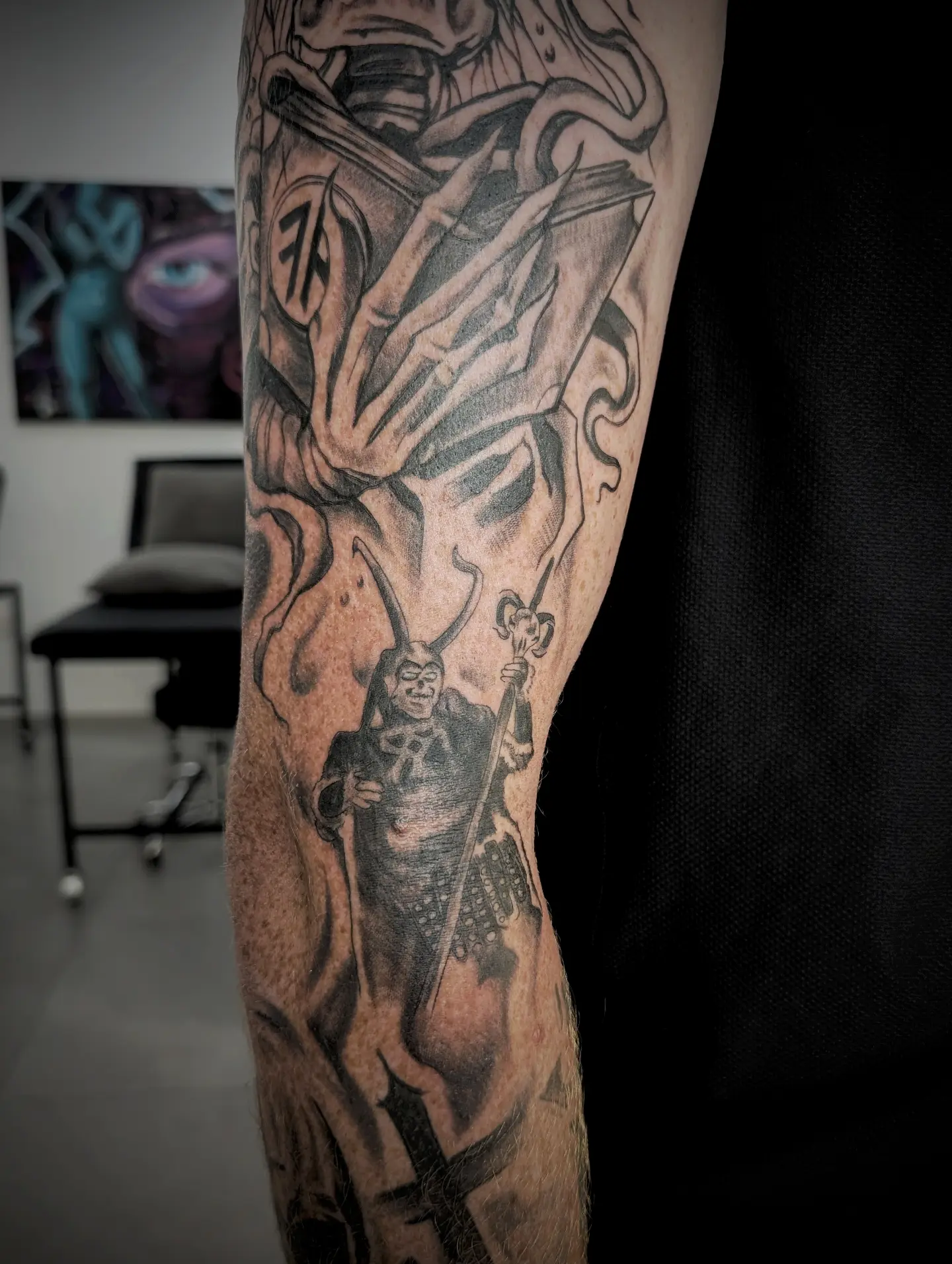 Tattoo by @49tats — black_and_grey, realism
