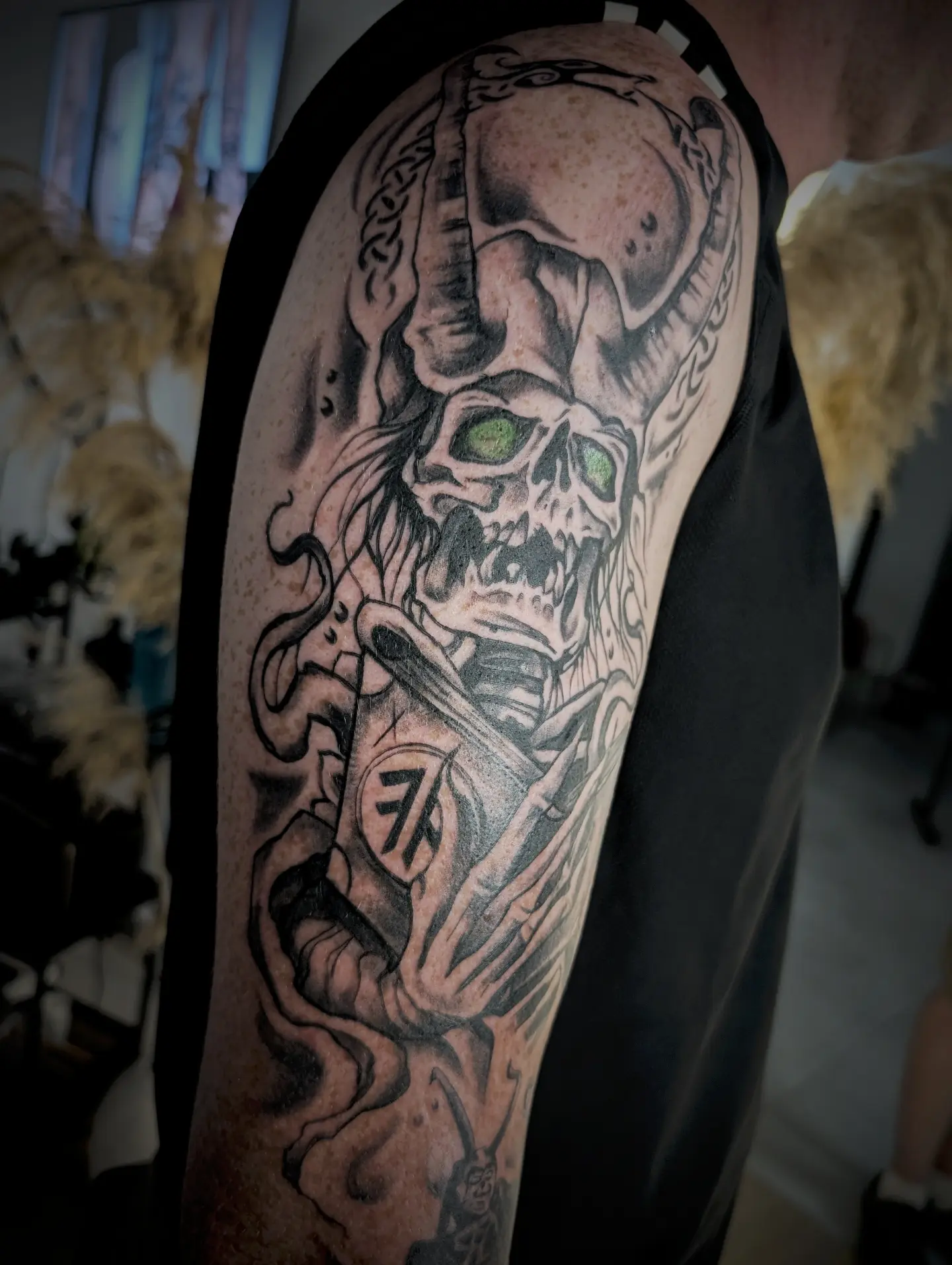 Tattoo by @49tats — black_and_grey, realism