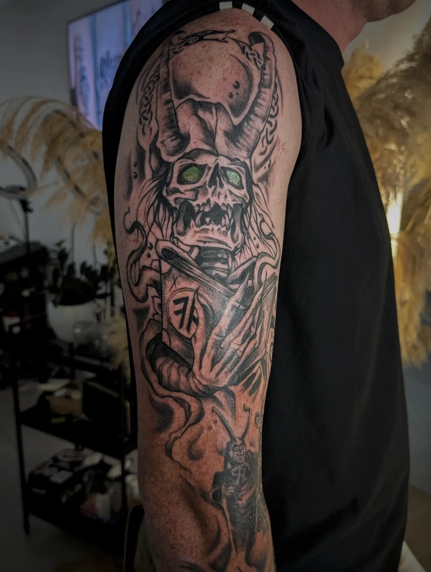 Tattoo by @49tats — black_and_grey, realism