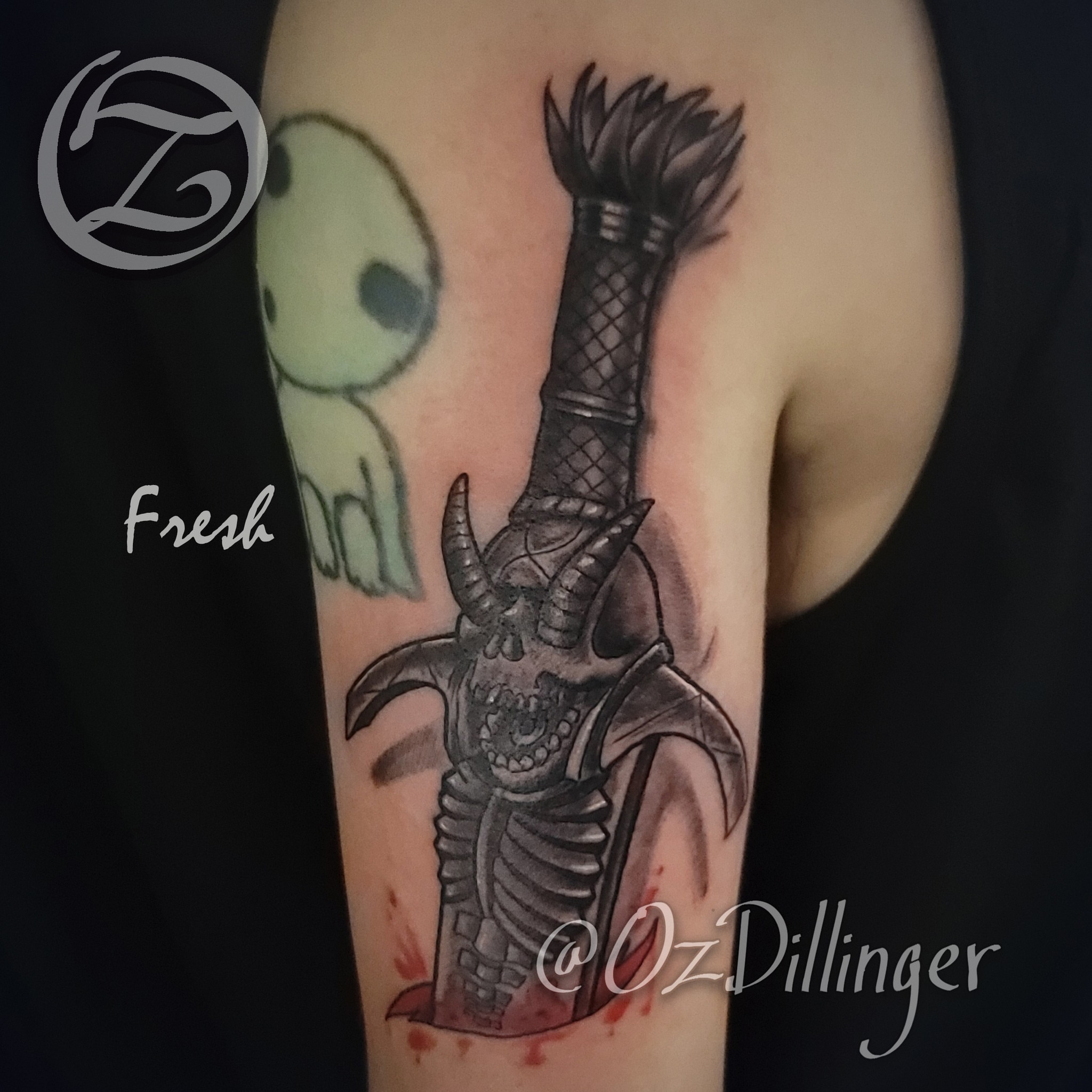 Tattoo by @ozdillinger — black_and_grey