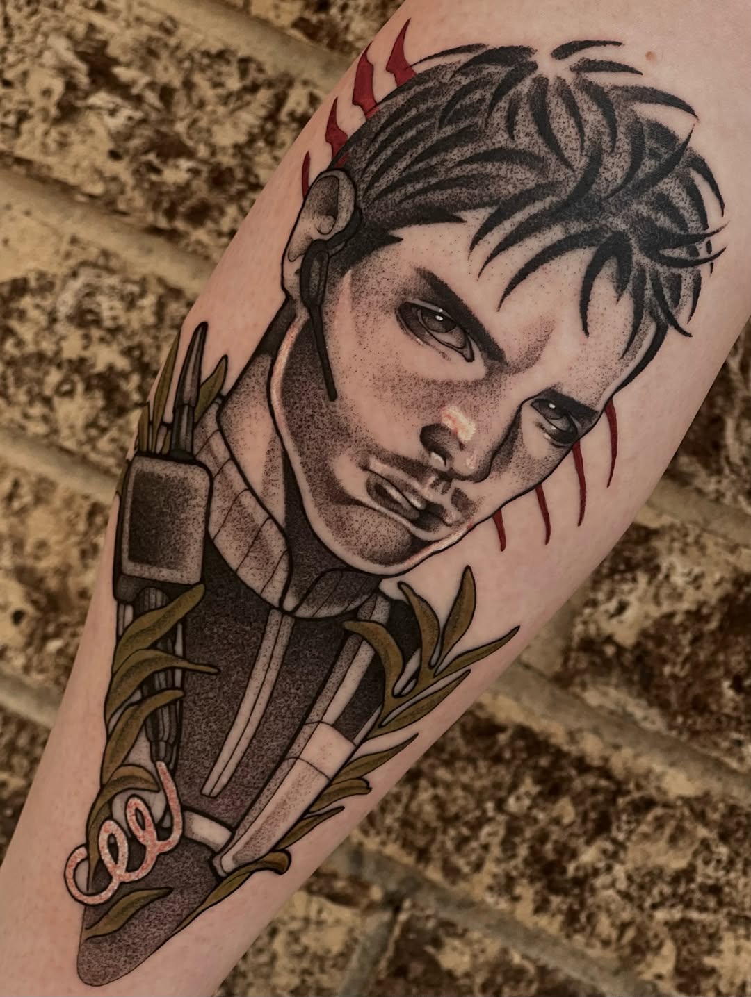 Tattoo by @mousepawz_tattoo — realism, black_and_grey
