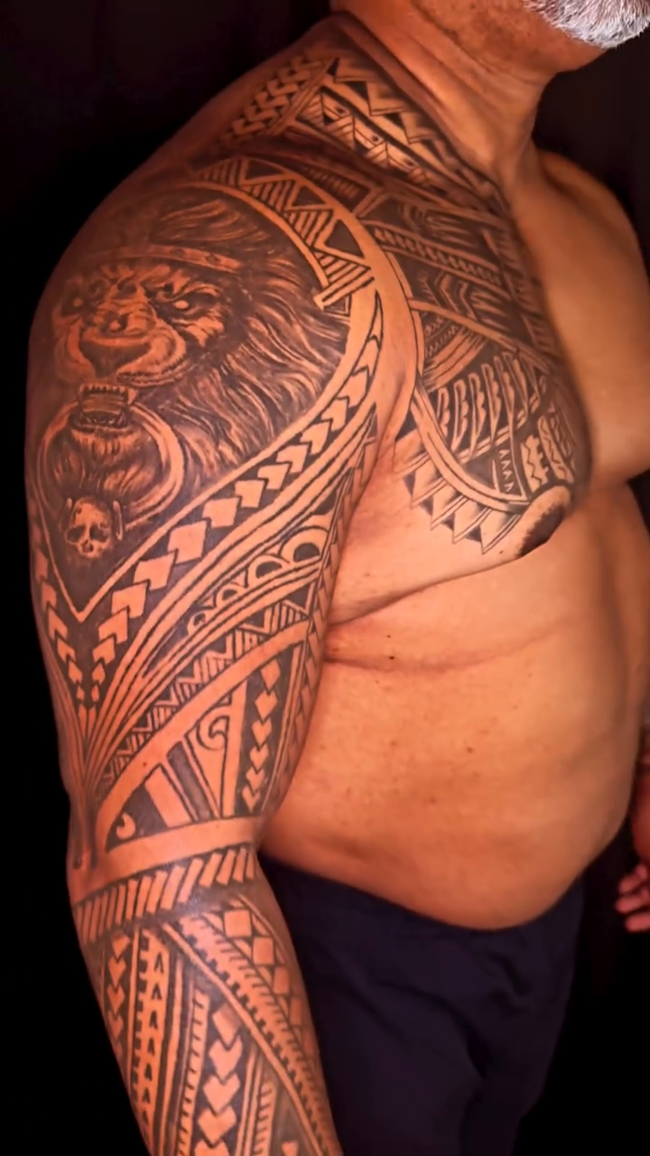 Tattoo by @colinmohamed — tribal, blackwork