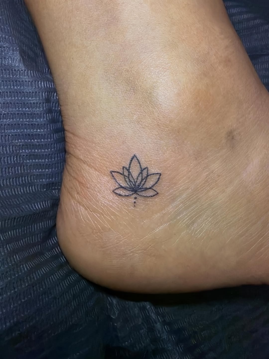 Lotus flower ornamental tattoo on the foot by πππ§ ππ’ππ π¨ πππππ¨π¨π¬